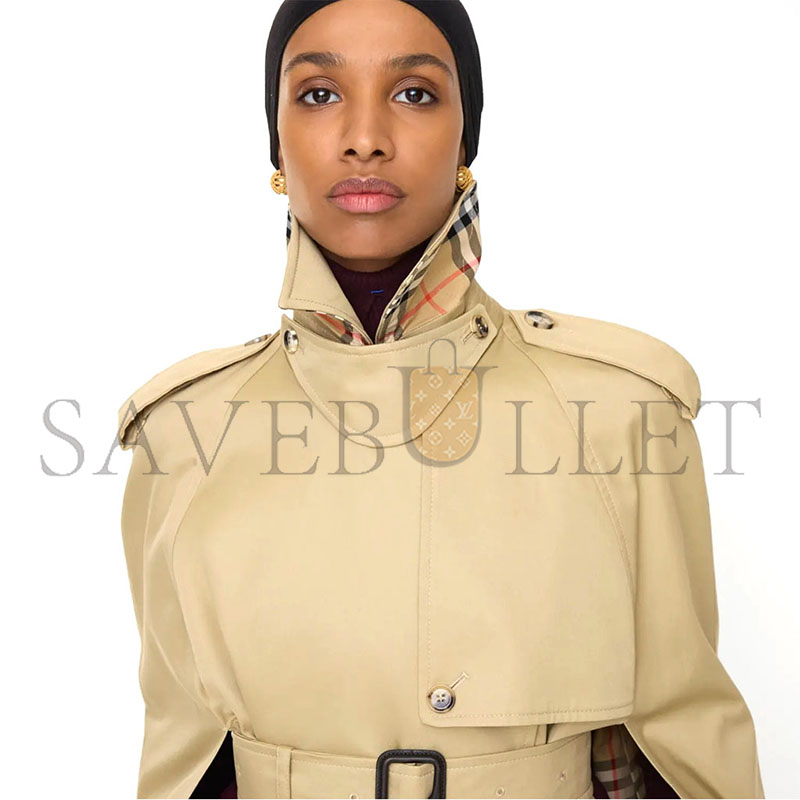 BURBERRY GABARDINE BELMONT TRENCH CAPE 81211501